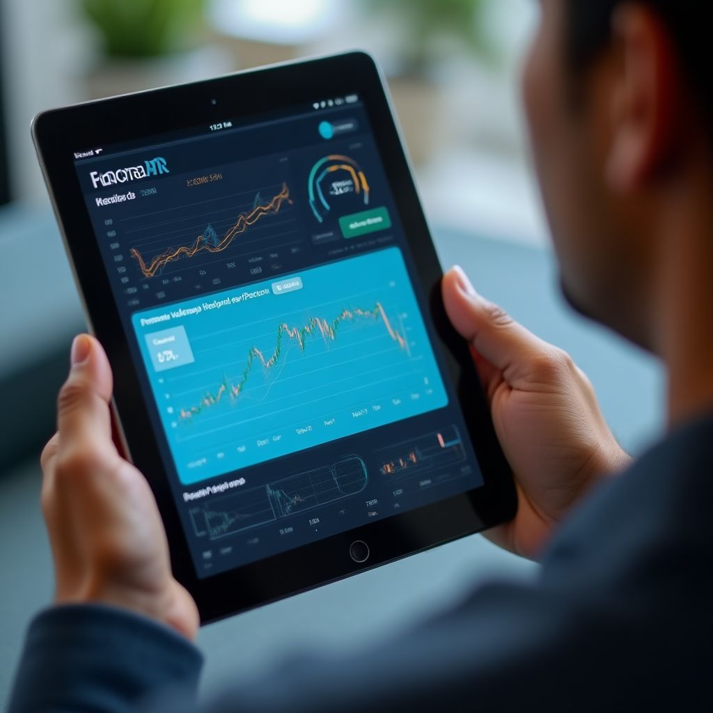 Una usuaria aprendiendo en la plataforma de FinanAR